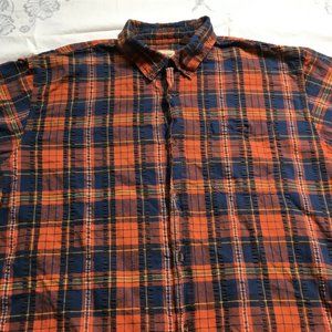 #55 HOBBS CREEK Shirt Men's Size XL Short Sleeve Plaid Multicolor Regular Fit